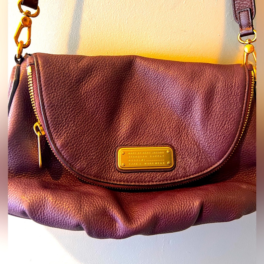 Gently Used Marc by Marc Jacobs Fuchsia Leather Classic Q Natasha Crossbody Bag